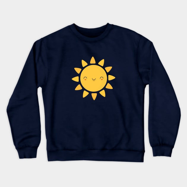 Kawaii Happy Sun T-shirt Crewneck Sweatshirt by happinessinatee